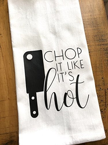 Chop It Like It's Hot Tea Towel
