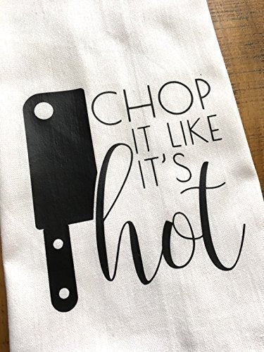 Chop It Like It's Hot Tea Towel