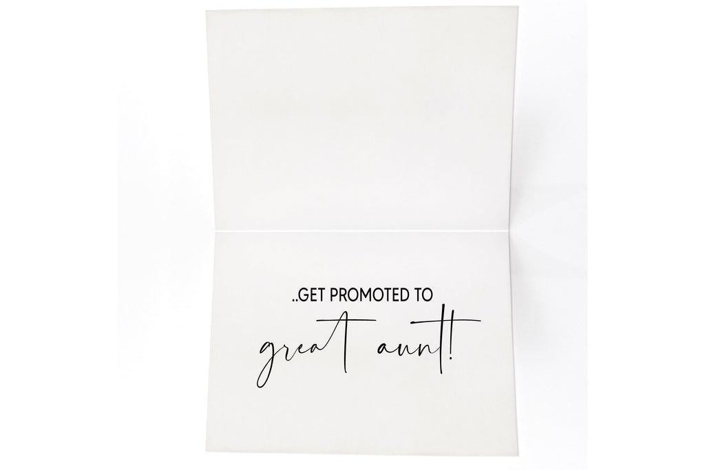 Modern Pregnancy Announcement for Aunt