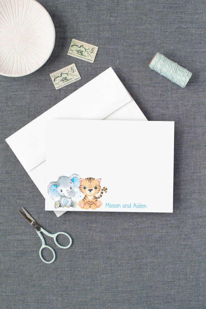 personalized twin cards