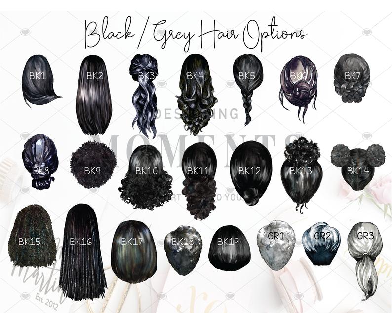 Dark hair personalization