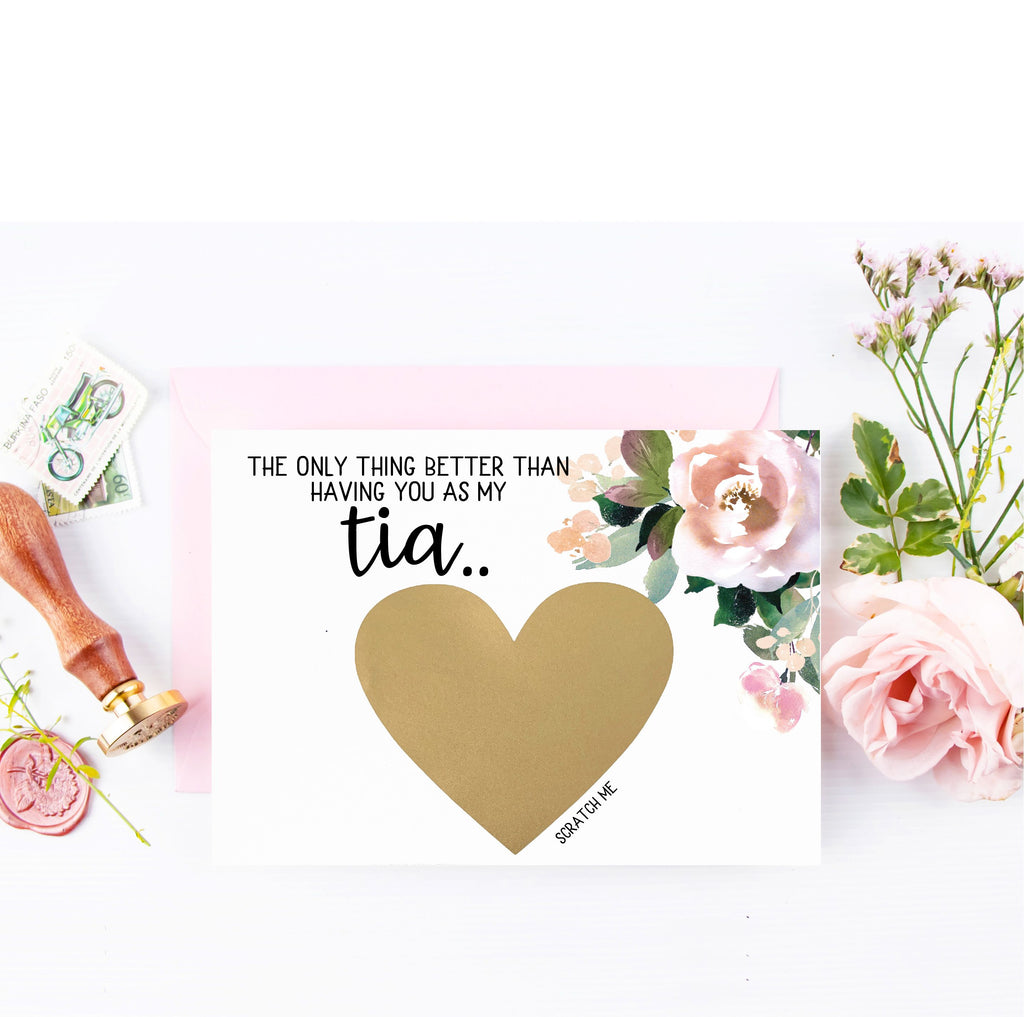 Floral Godmother Scratch Off Proposal for Tia