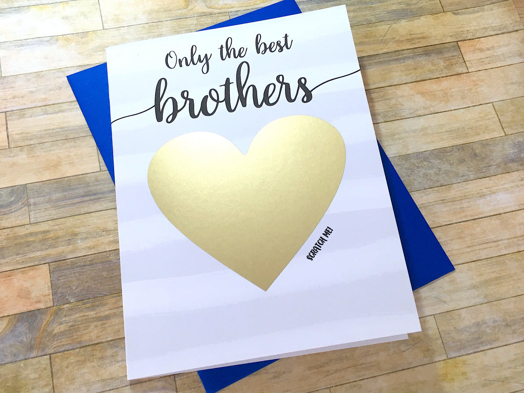 Stripes Pregnancy Scratch off Card for Brother