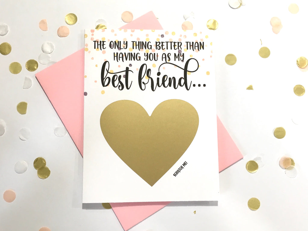 Auntie Pregnancy Reveal Scratch Off for Best Friend