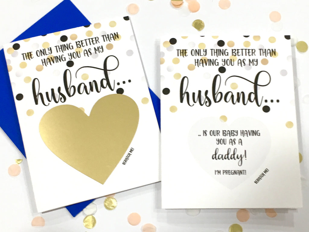 Daddy Pregnancy Reveal Scratch Off for Husband