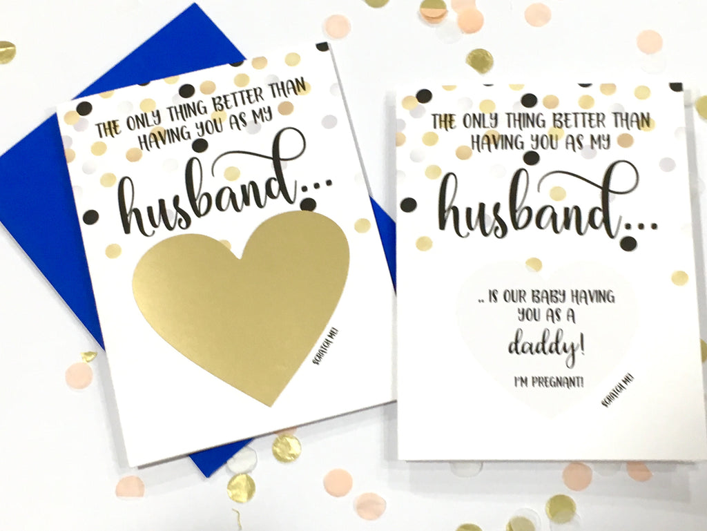 Daddy Pregnancy Reveal Scratch Off for Husband
