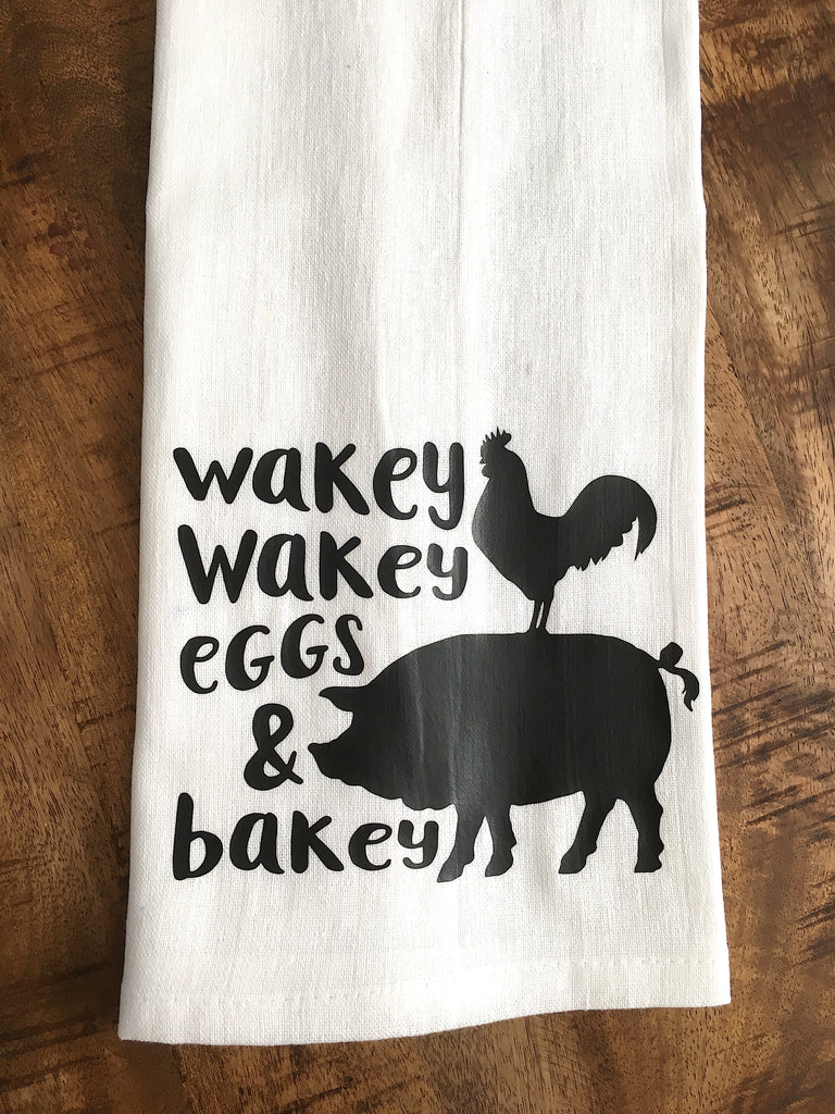 Wakey Wakey Eggs and Bakey Kitchen Towel
