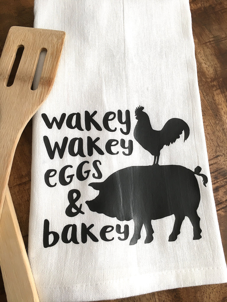 Wakey Wakey Eggs and Bakey Kitchen Towel