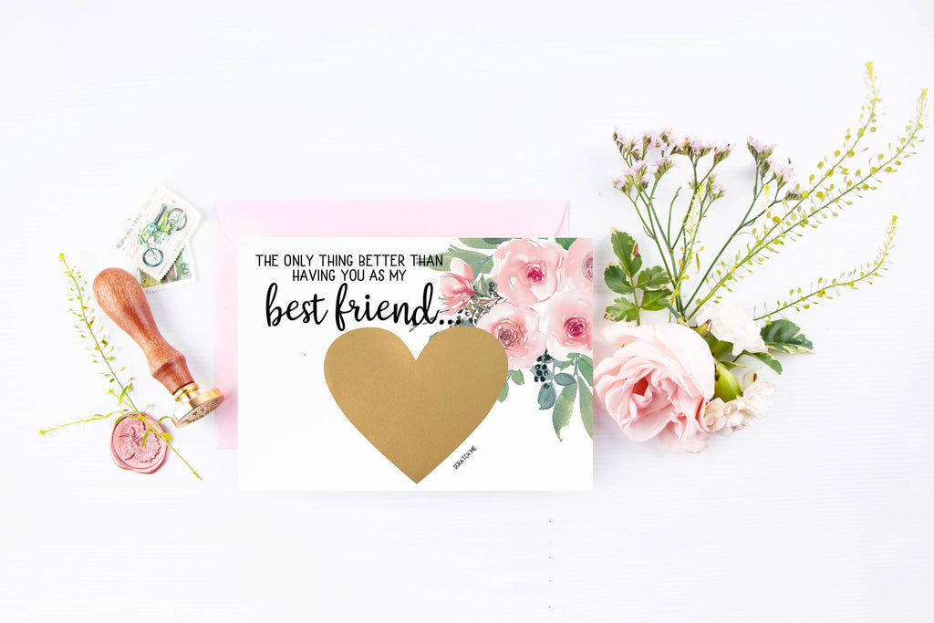 Juliet Pregnancy Reveal Scratch Off for Best Friend