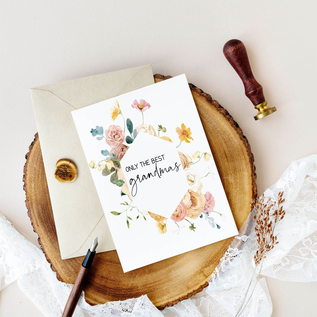 Fragrant Only the Best Grandmas Get Promoted to Great Grandma Card
