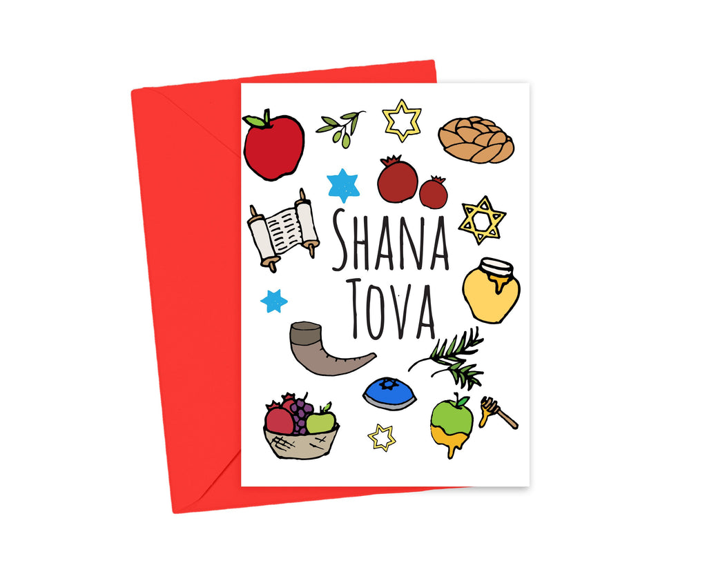 Shana Tova Holiday Icons Card
