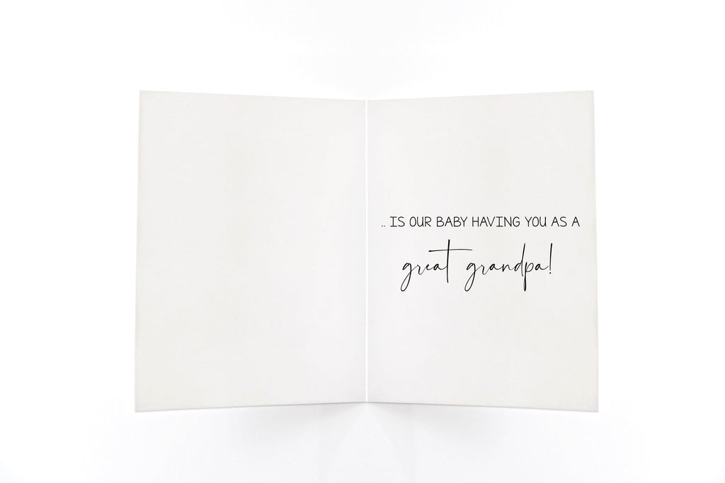 Gold Frame Pregnancy Announcement for Grandma