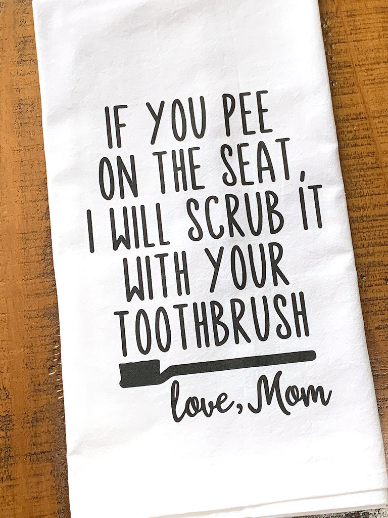 Don't tinkle on the seat funny gift for parents for bathroom housewarming