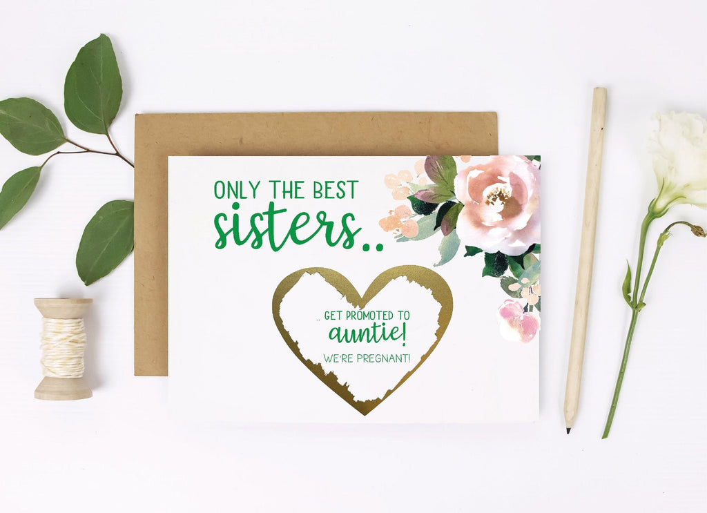Only the best sisters get promoted to auntie!