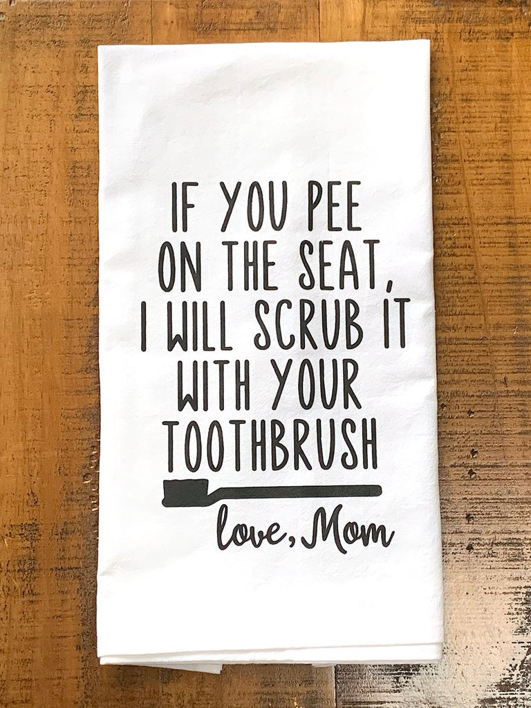 Funny note from mom bathroom decor 100% cotton hand towel