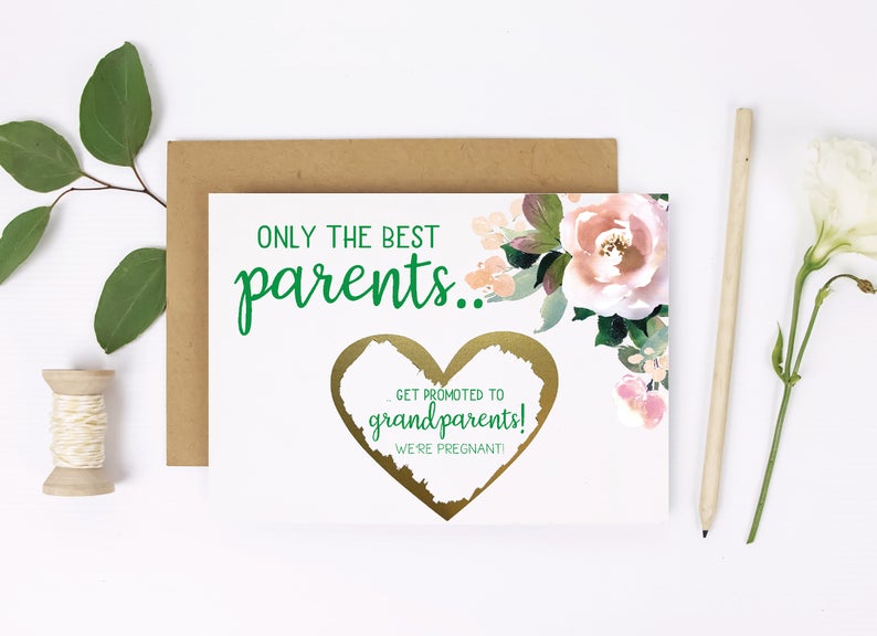 Only the best parents... pregnancy reveal scratch off