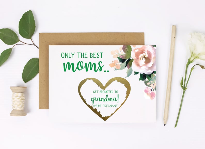 Only the best moms get promoted to grandma! We're pregnant!