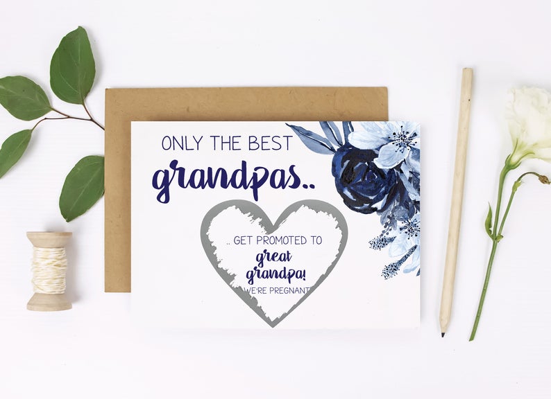 Only the best grandpas get promoted to great grandpa pregnancy announcement