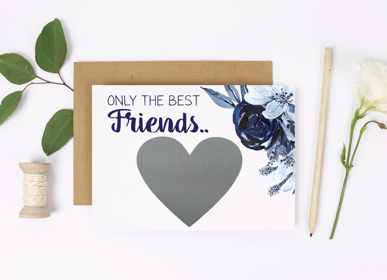 Only the best friends... pregnancy announcement premium card