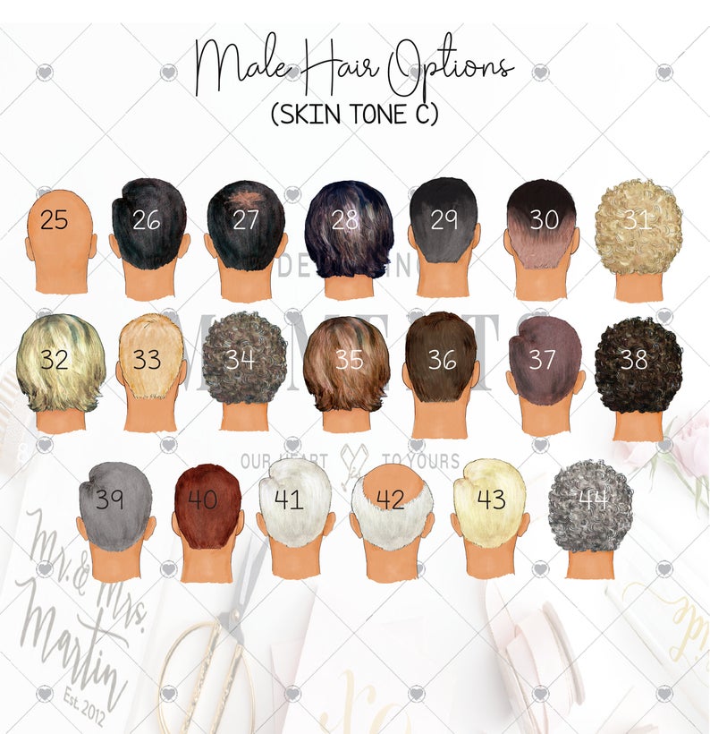 Male hair options