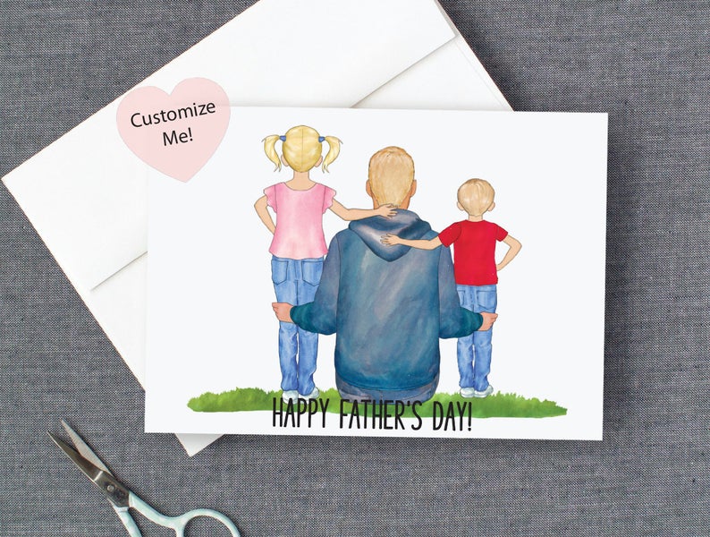 Custom fathers day card