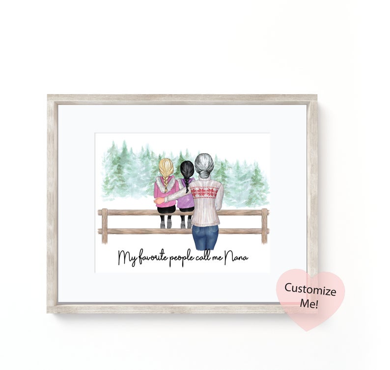 grandmother with grandkids