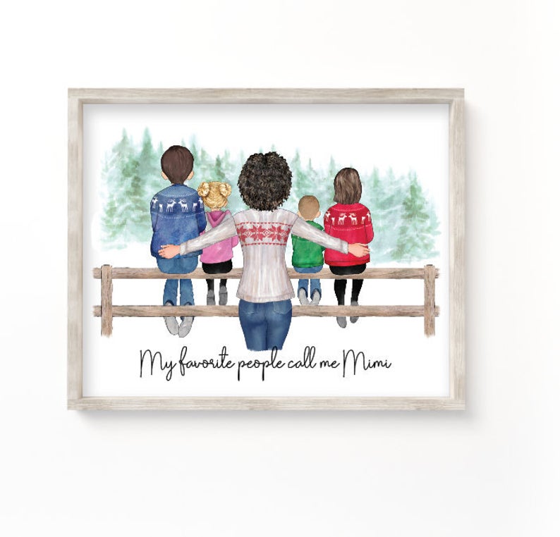 grandmother with grandkids