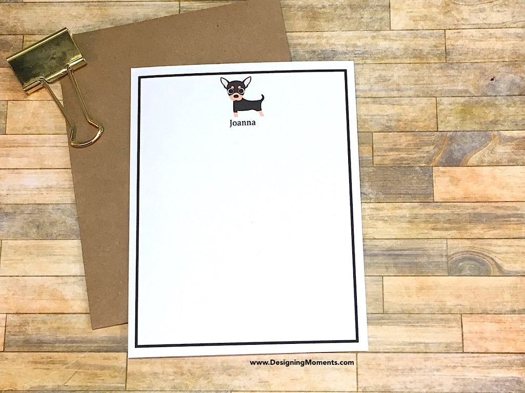Chihuahua Dog Personalized Note Cards