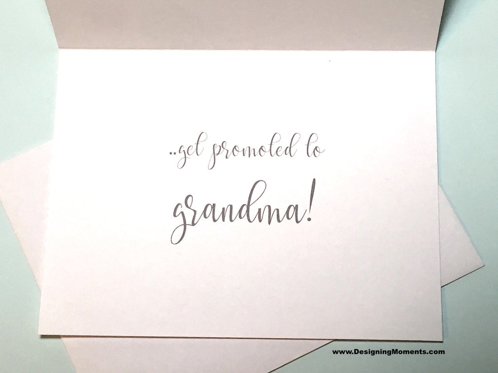Mom Pregnancy Announcement Navy and White Flowers