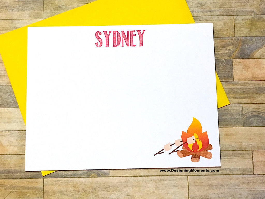 Campfire Personalized Note Cards