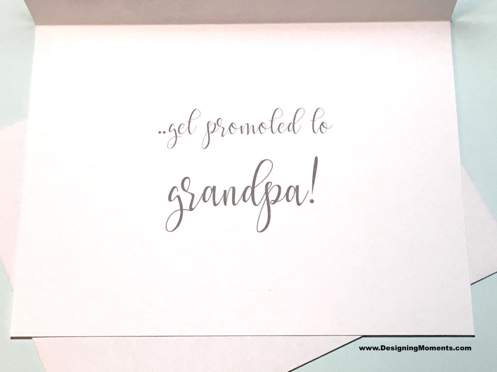 Navy and White Pregnancy Reveal Card for Dad