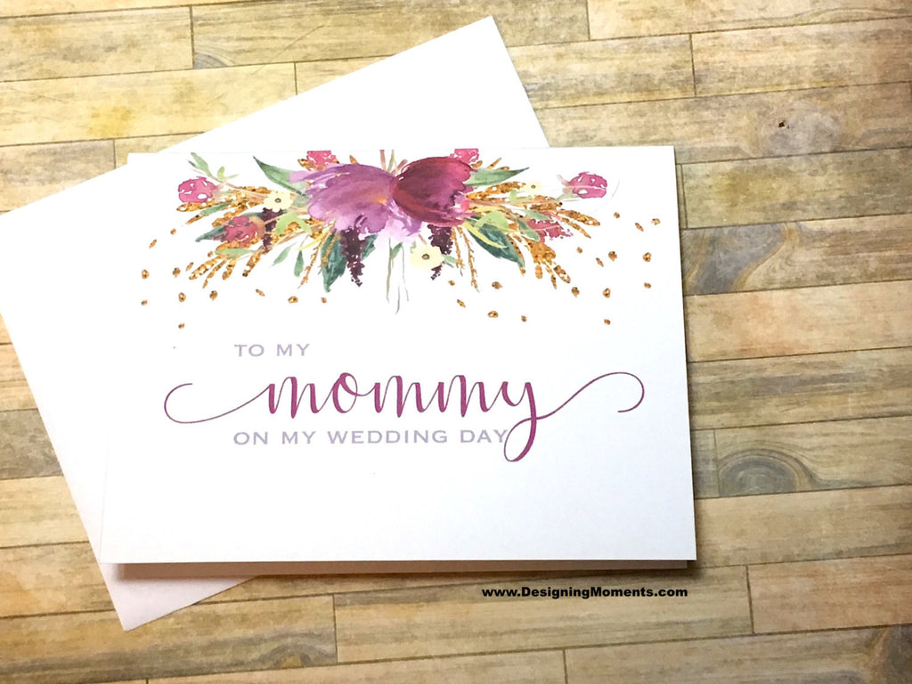 Mommy Wedding Day Card