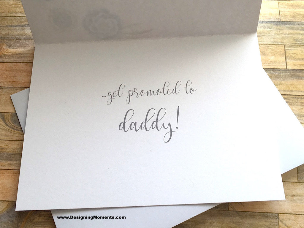 Navy Pregnancy Announcement Card for Husband