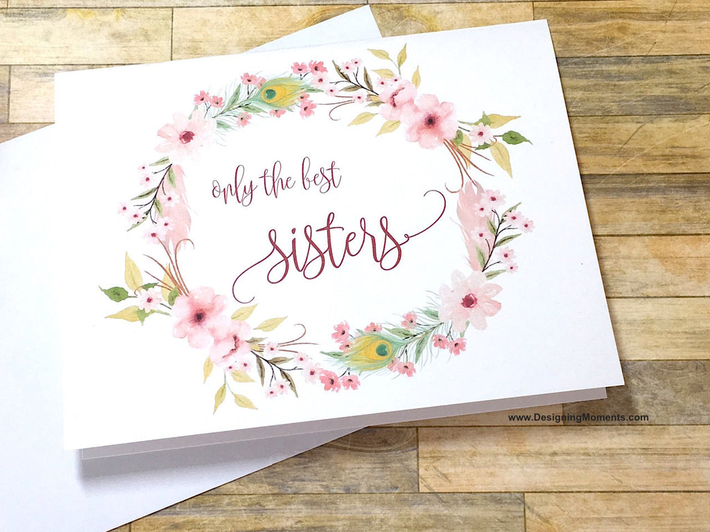 Boho Pink Only the Best Sisters Get Promoted to Auntie Card