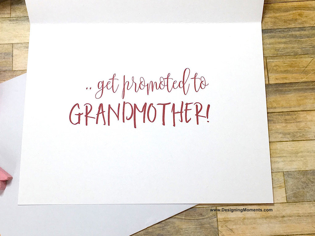 Boho Pink Only the Best Mothers Get Promoted to Grandmother Card