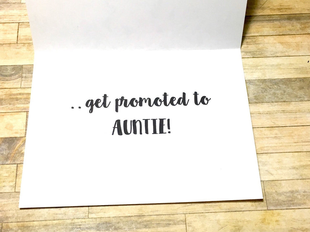 Violet Best Friends Pregnancy Announcement Card