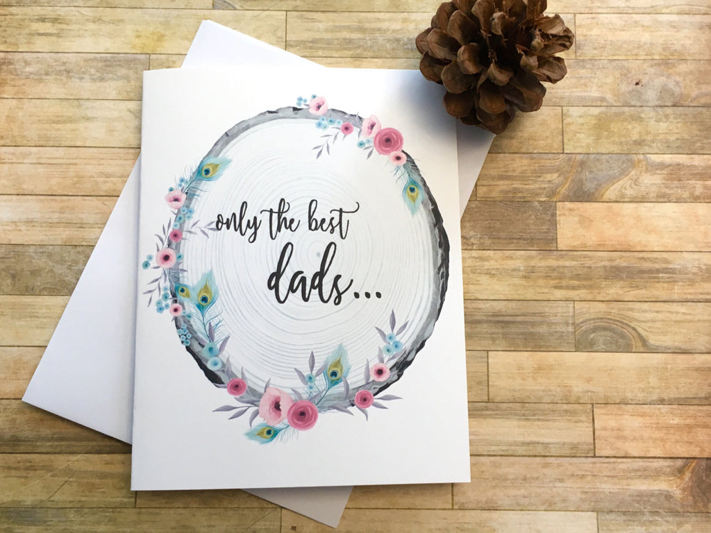Baby Announcement for Dad Rustic