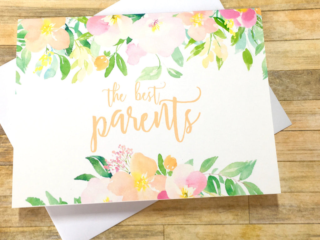 Pregnancy Reveal to Parents Spring Florals