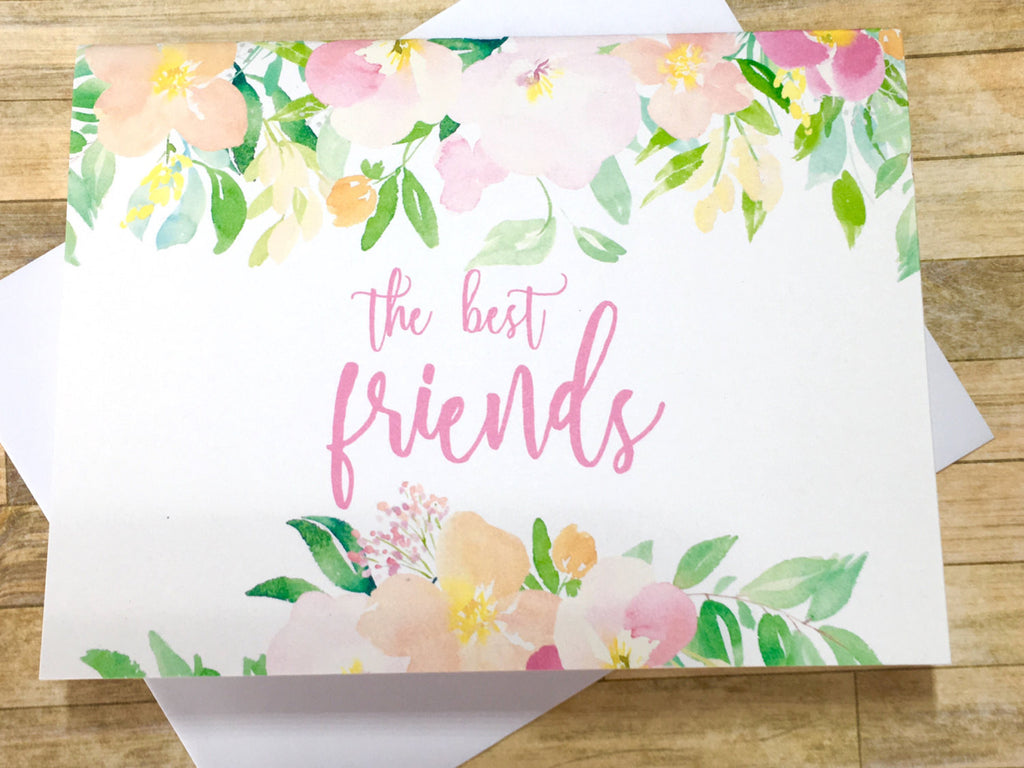 Best Friends Baby Announcement Spring Florals