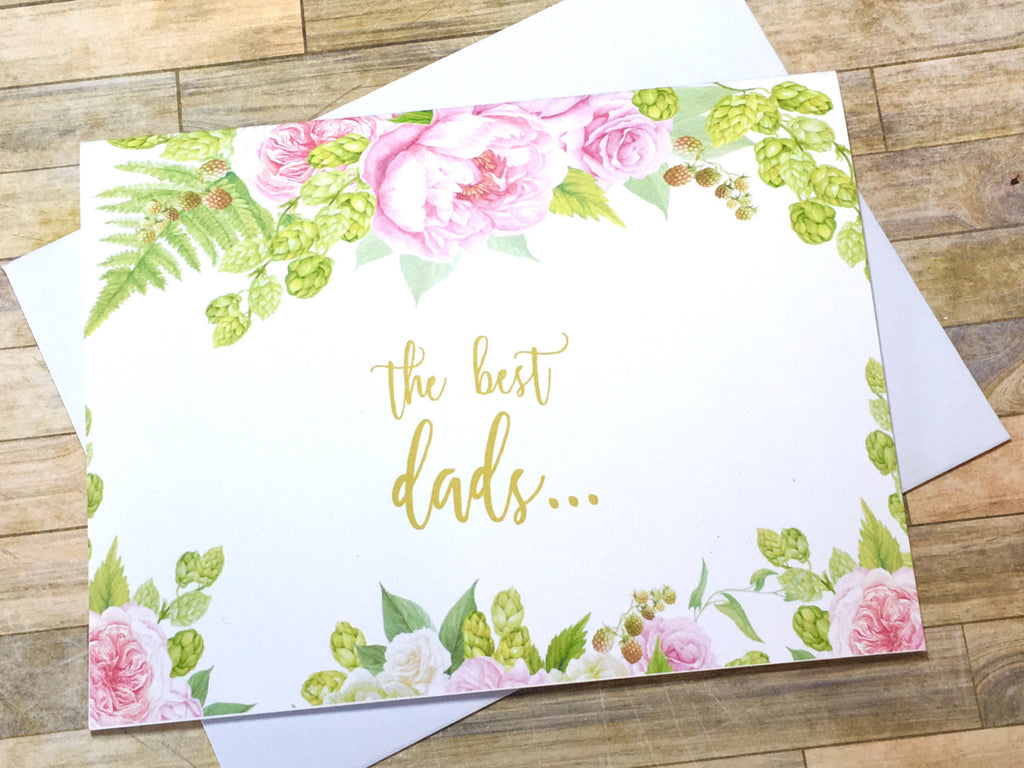 New Grandma Baby Announcement Gold and Pink