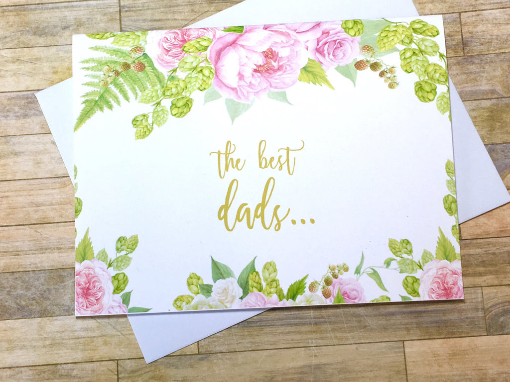 New Grandma Baby Announcement Gold and Pink