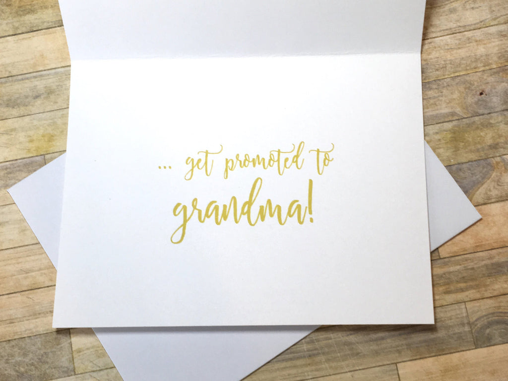 Gold and Pink The Best Moms Get Promoted to Grandma