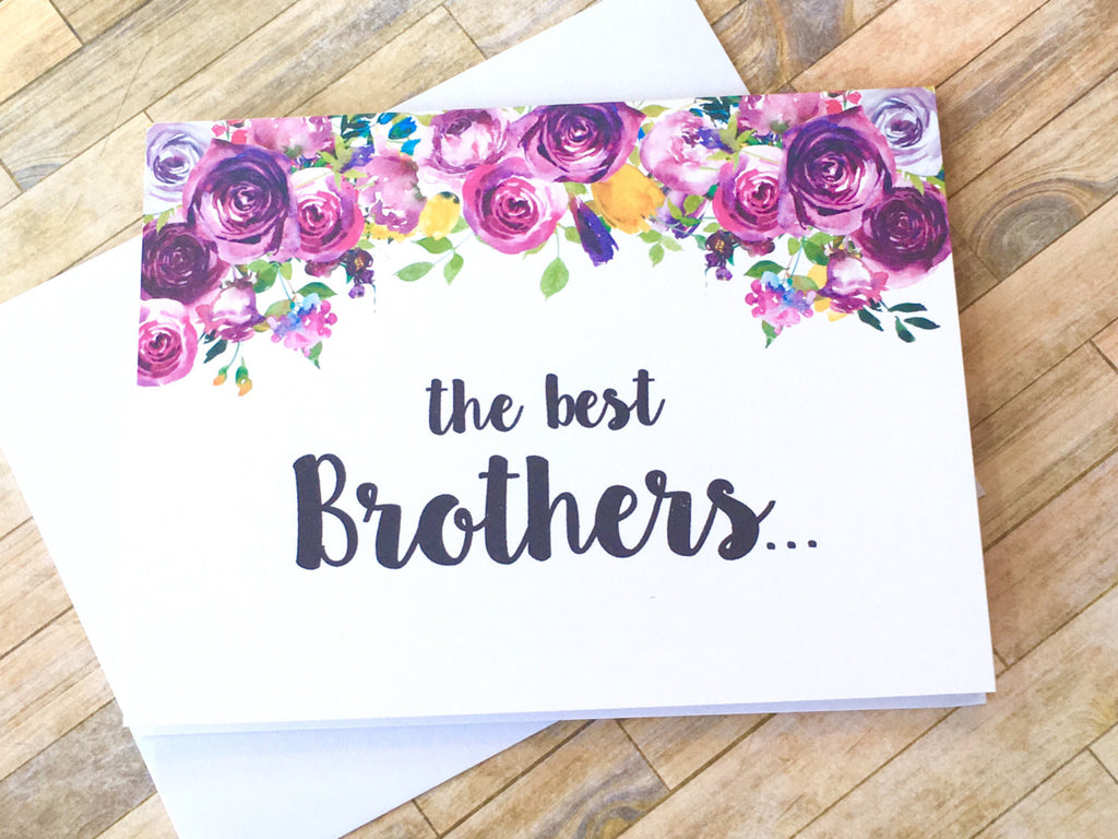 Baby Reveal for Brother New Uncle Violets