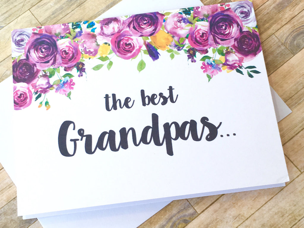 Grandpa Pregnancy Reveal Violets