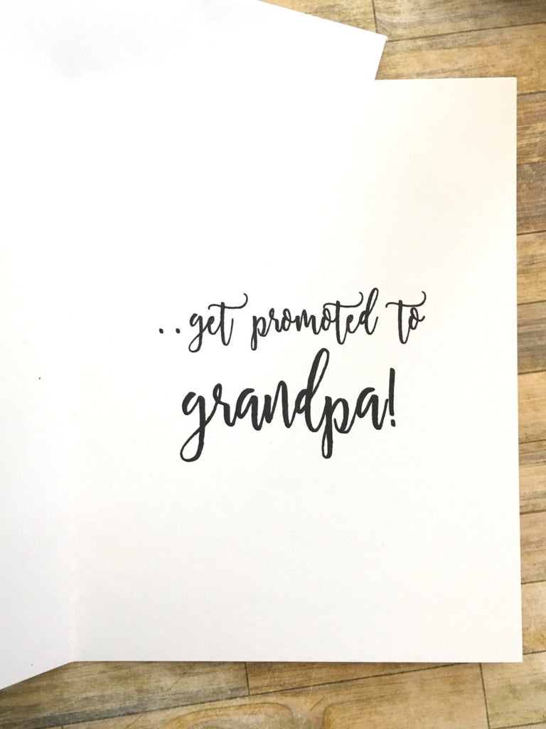 Baby Announcement for Dad Rustic