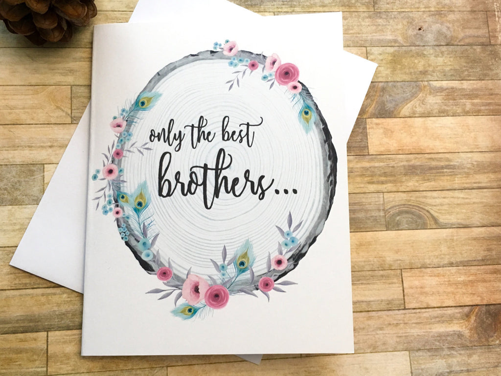 Brother Baby Announcement Card