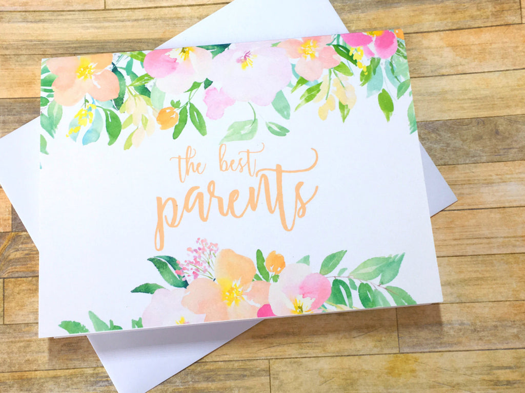 Pregnancy Reveal to Parents Spring Florals