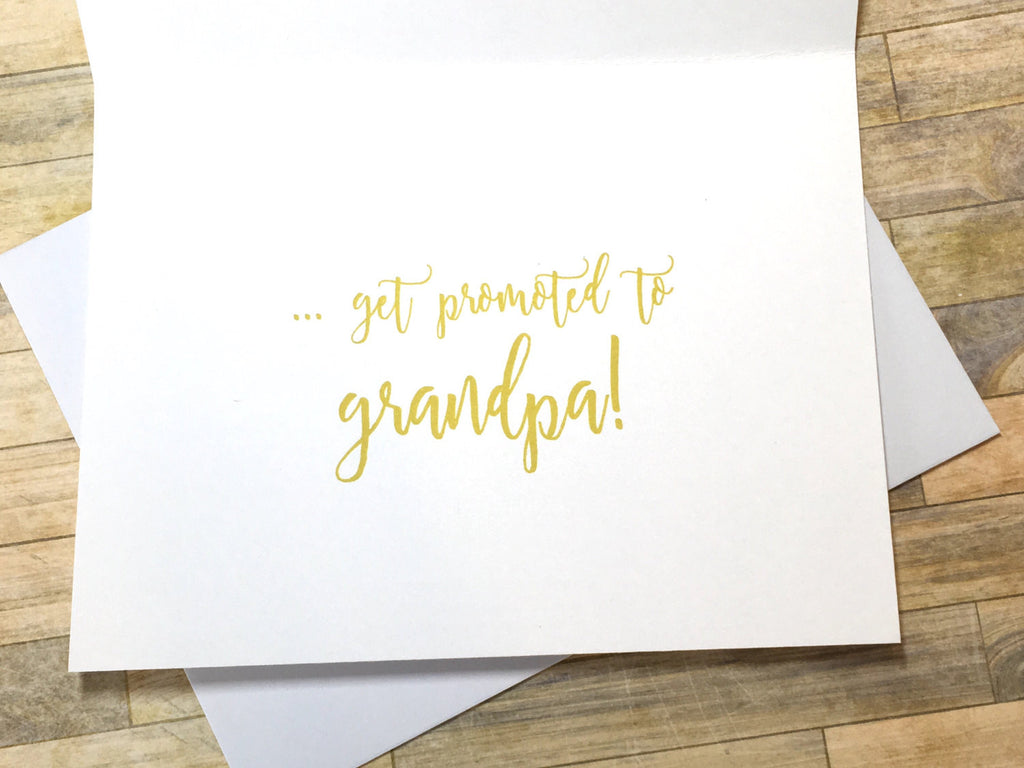 New Grandma Baby Announcement Gold and Pink