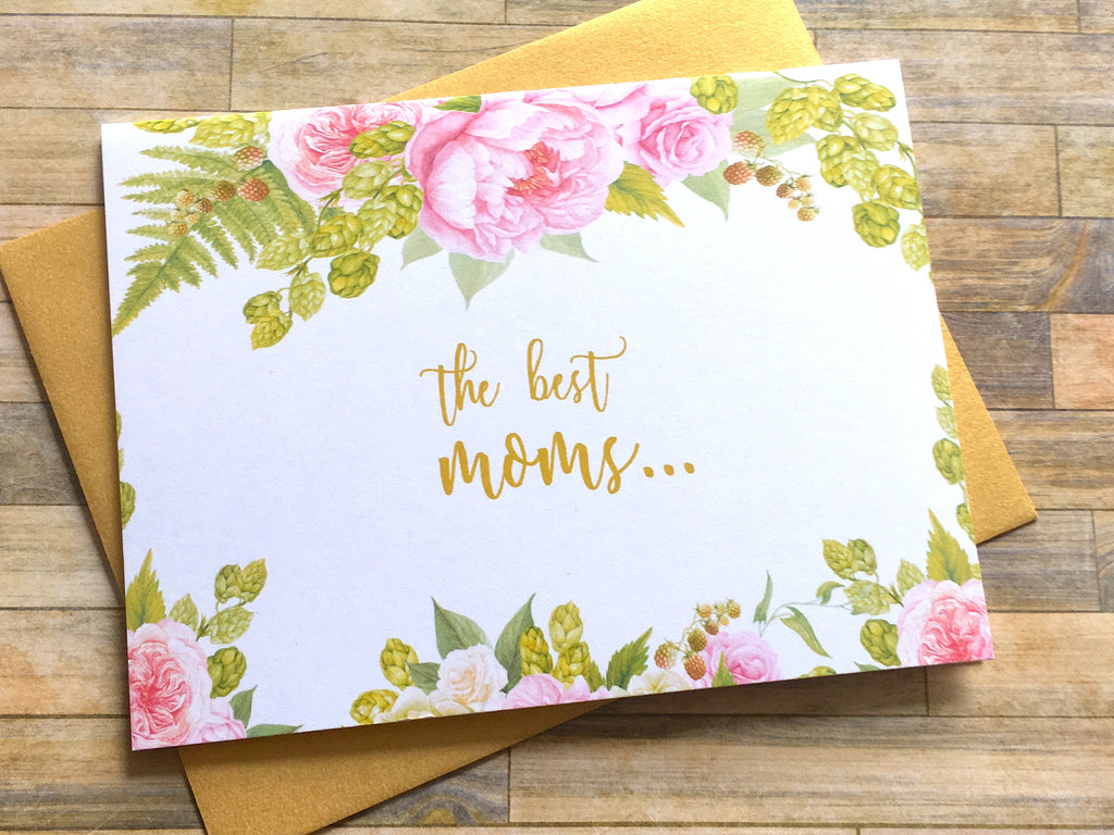 Gold and Pink The Best Moms Get Promoted to Grandma