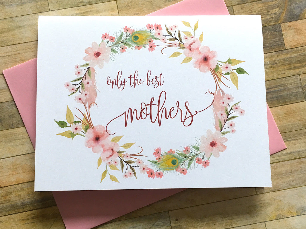 Boho Pink Only the Best Mothers Get Promoted to Grandmother Card